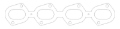 Picture of Cometic Ford 4-6L-5-6L DOHC Modular V8 -030in MLS Exhaust Gasket