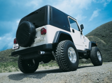 Picture of Borla 97-99 Jeep Wrangler 2-5-4-0L w-o Hitch Cat-Back 2-25in Single Sqr Angle Cut Phntm Rear