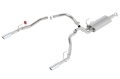 Picture of Borla 09-13 Dodge RAM 1500 5-7L CC-SB w-Fact Sngl Exhaust C-B 3x2-5in Single Round Rolled Split Rear