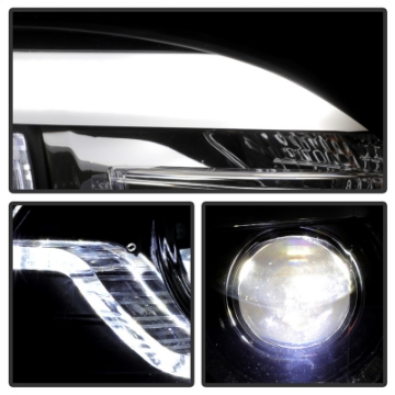 Picture of Spyder BMW X5 E70 07-10 Xenon-HID AFS High-Power LED Headlights - Black PRO-YD-BMWE7007AFSHIDAP-BK