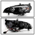 Picture of Spyder BMW X5 E70 07-10 Xenon-HID AFS High-Power LED Headlights - Black PRO-YD-BMWE7007AFSHIDAP-BK