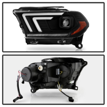 Picture of Spyder Dodge Durango 11-13 Halogen Model Only Projector Headlights - Black PRO-YD-DDU11SI-BK