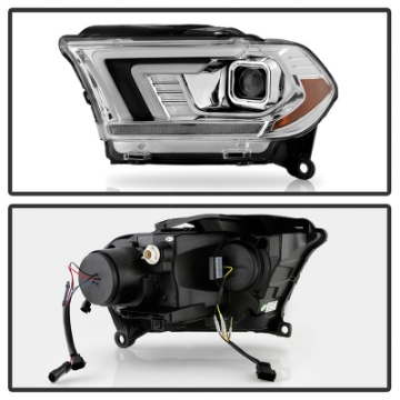 Picture of Spyder Dodge Durango 11-13 Halogen Model Only Projector Headlights - Chrome PRO-YD-DDU11SI-C