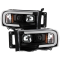 Picture of Spyder Dodge Ram 1500 02-05-Ram 2500-3500 03-05 High-Power LED Headlights - Black PRO-YD-DR02V2PL-BK