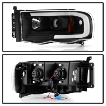 Picture of Spyder Dodge Ram 1500 02-05-Ram 2500-3500 03-05 High-Power LED Headlights - Black PRO-YD-DR02V2PL-BK