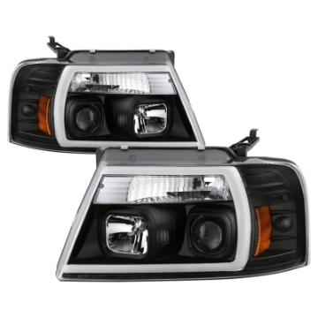 Picture of Spyder Ford F-150 04-08 High-Power LED Headlights - Black PRO-YD-FF15004PL-BK