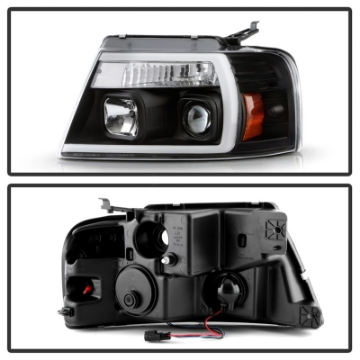 Picture of Spyder Ford F-150 04-08 High-Power LED Headlights - Black PRO-YD-FF15004PL-BK