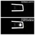 Picture of Spyder Ford F-250 99-04-Excursion 00-04 1 Piece LED Headlights - Black PRO-YD-FF25099V2PL-BK
