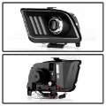 Picture of Spyder Ford Mustang 05-08 V2 High-Power LED Headlights - Black PRO-YD-FM05AP-BK