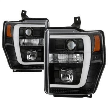 Picture of Spyder Ford F-250-350-450 08-10 V2 High-Power LED Headlights-Switch Back-Black PRO-YD-FS08PL-SBLB-BK