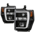 Picture of Spyder Ford F-250-350-450 08-10 V2 High-Power LED Headlights-Switch Back-Black PRO-YD-FS08PL-SBLB-BK