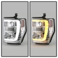Picture of Spyder Ford F-250-350-450 08-10 V2 High-Power LED Headlights-Switch Back-Chrome PRO-YD-FS08PL-SBLB-C