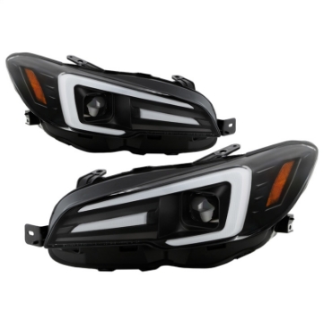 Picture of Spyder Subaru Impreza WRX 15-20 Halogen High-Power LED Headlights- Black PRO-YD-SWRX15HALAP-SBSEQ-BK