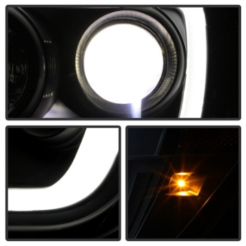 Picture of Spyder Toyota Tacoma 05-11 V2 High-Power LED Headlights - Black PRO-YD-TT05PL-BK