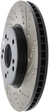 Picture of StopTech Slotted & Drilled Sport Brake Rotor Front Left 13 Honda Accord Sport