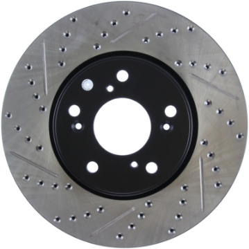 Picture of StopTech Slotted & Drilled Sport Brake Rotor Front Right 13 Honda Accord Sport