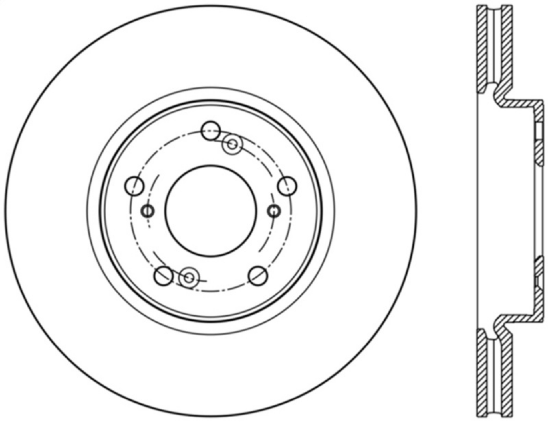 Picture of StopTech Drilled Sport Brake Rotor Front Left 13 Honda Accord Sport