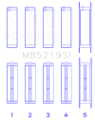 Picture of King 91-92 281CI 4-6L V8 Romeo with Cast Iron Block SOHC 16 Valves Size +0-25 Main Bearing Set