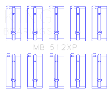 Picture of King Engine Bearings Ford BDA - European Size STD Performance Main Bearing Set