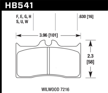 Picture of Hawk Wilwood DTC-70 Brake Pads