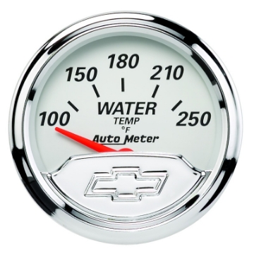 Picture of Autometer Chevy Vintage 2in 100-250 Deg F Short Sweep Electronic Water Temp Gauge