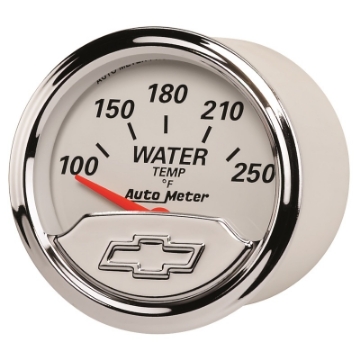Picture of Autometer Chevy Vintage 2in 100-250 Deg F Short Sweep Electronic Water Temp Gauge
