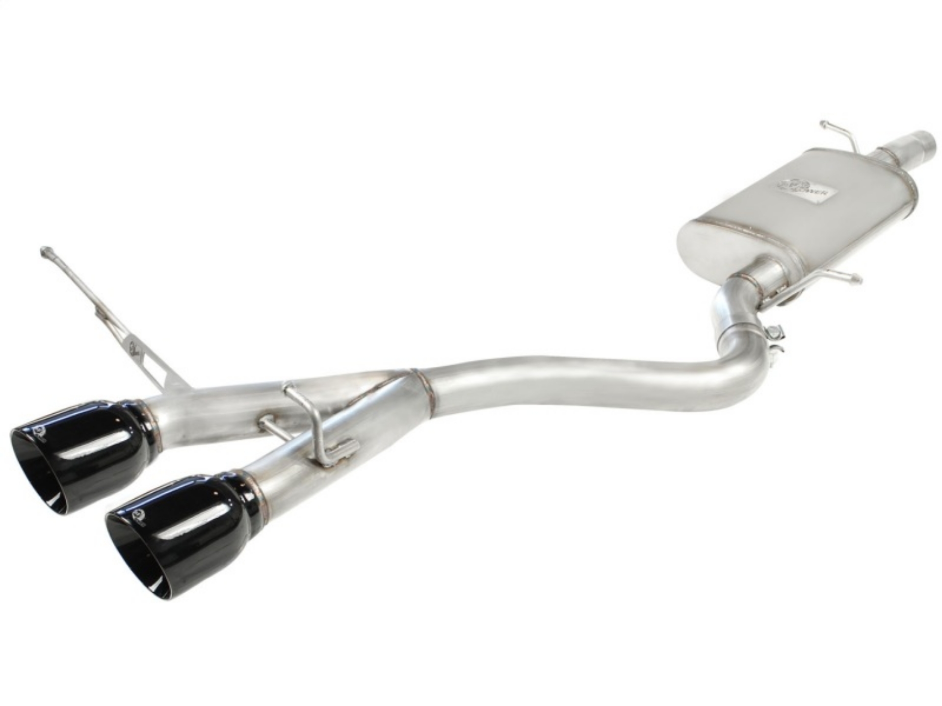 Picture of aFe MACHForce XP Exhaust 304SS Cat-Back w- Black Tips 2008 VW Golf R32 V5 3-2L