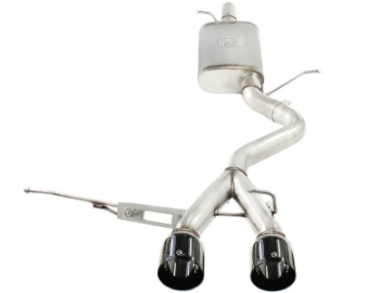 Picture of aFe MACHForce XP Exhaust 304SS Cat-Back w- Black Tips 2008 VW Golf R32 V5 3-2L