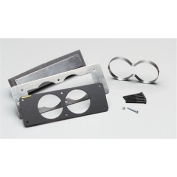 Picture of Autometer 87-93 Ford Mustang Black Dual Gauge Cage