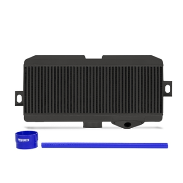 Picture of Mishimoto Subaru 08-15 WRX STi Top-Mount Intercooler Kit - Powder Coated Black & Blue Hoses