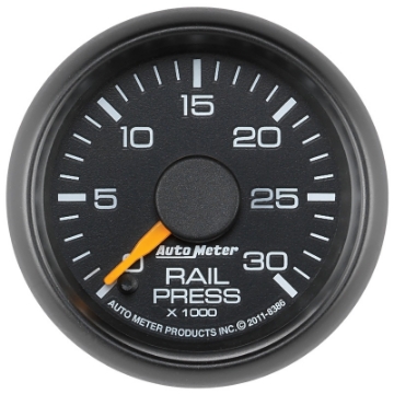Picture of Autometer Factory Match 52-4mm Digital Stepper Motor 0-30,000 PSI Diesel Fuel Rail Pressure Gauge