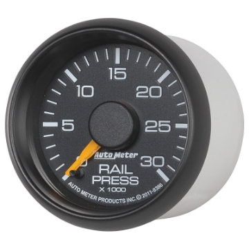Picture of Autometer Factory Match 52-4mm Digital Stepper Motor 0-30,000 PSI Diesel Fuel Rail Pressure Gauge
