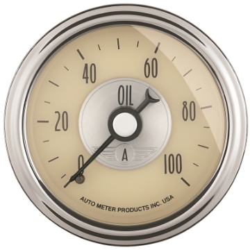 Picture of Autometer Prestige Series 52mm 0-100 PSI Mechanical Oil Pressure Gauge