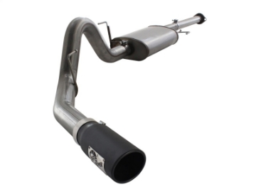 Picture of aFe MACHForce XP SS Exhaust 3in Cat-Back w-4-5in Black Tip 11-14 Ford F150 Ecoboost V6 3-5Ltt