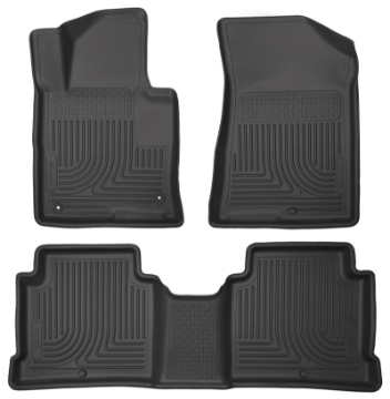 Picture of Husky Liners 2015 Hyundai Sonata Weatherbeater Black Front & 2nd Seat Floor Liners