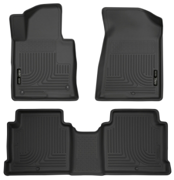 Picture of Husky Liners 2015 Hyundai Sonata Weatherbeater Black Front & 2nd Seat Floor Liners