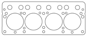 Picture of Cometic Triumph 1500cc Spitfire 74mm -043 inch Copper Head Gasket