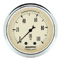 Picture of Autometer Antique Beige 52-4mm 0-100 PSI Mechanical Oil Pressure Gauge
