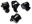 Picture of Torque Solution Billet Aluminum Mount Kit 2 Bolt: 96-00 Honda Civic EK B-D-Series
