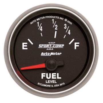 Picture of Autometer Sport-Comp II 52mm 73-10 ohms Short Sweep Electronic Fuel Level Gauge