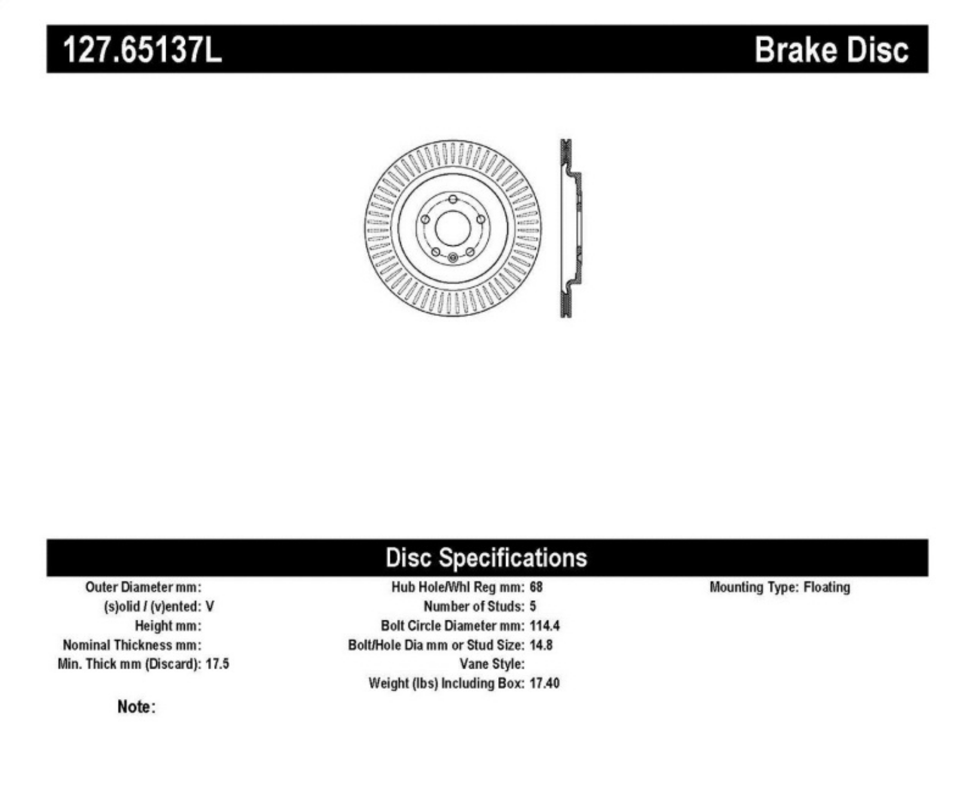 Picture of StopTech Slotted & Drilled Sport Brake Rotor