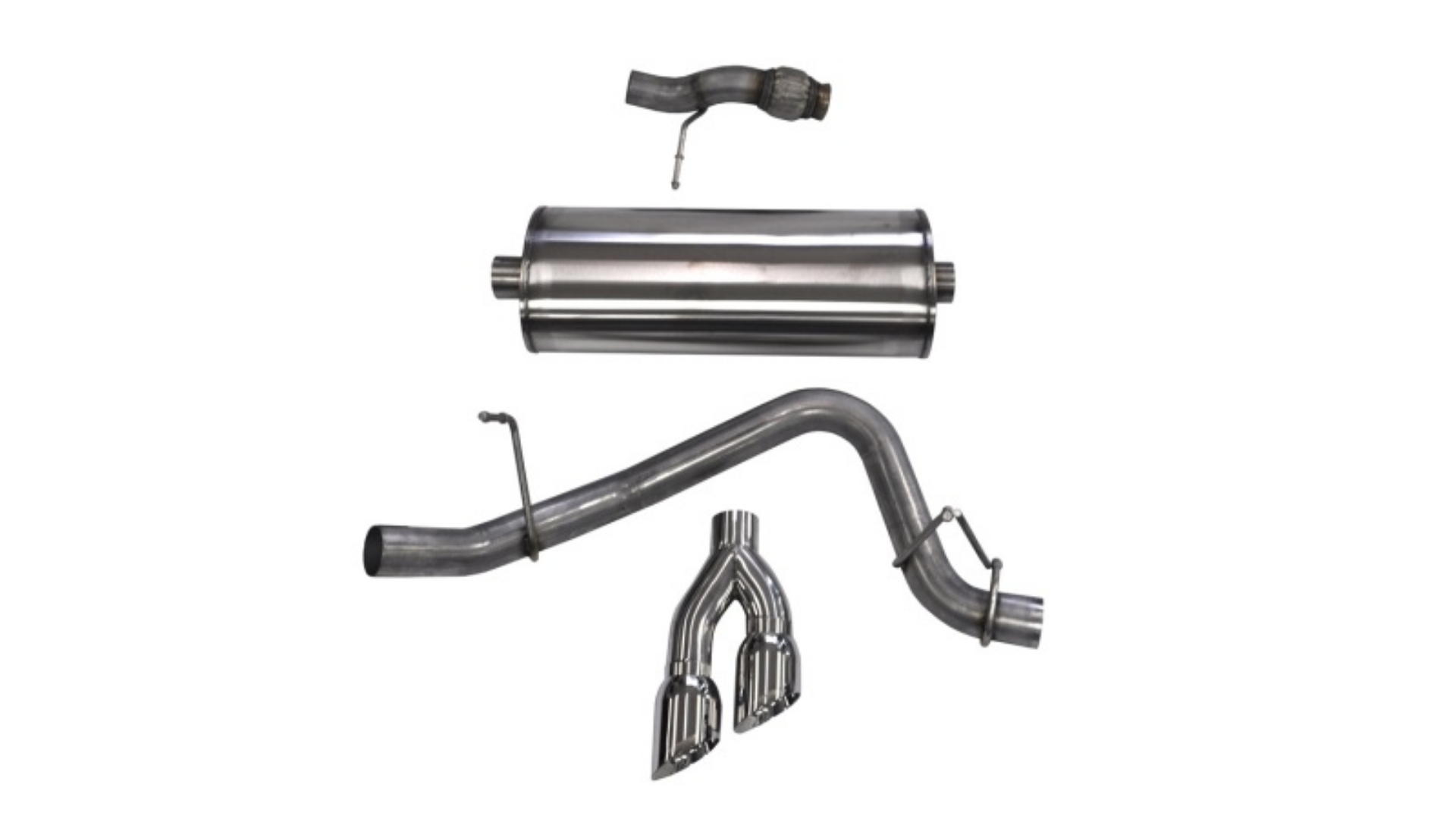 Picture of Corsa 2015-2020 Chevy Tahoe-GMC Yukon Cat-Back Exhaust Sport 3in Single Side Twin Polished 4in Tips