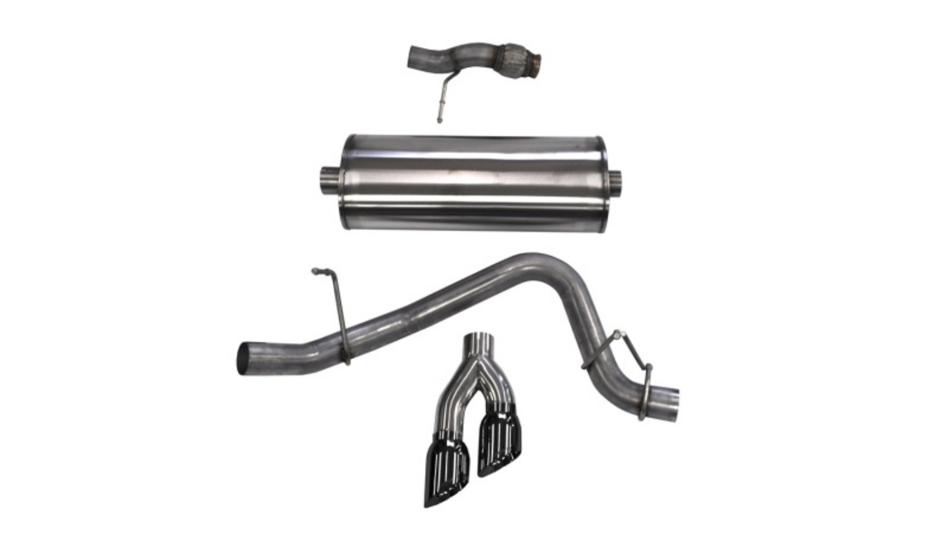 Picture of Corsa 2015-2020 Chevy Tahoe-GMC Yukon Cat-Back Exhaust Sport 3in Single Side Twin Black 4in Tips