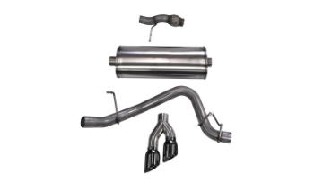 Picture of Corsa 2015-2020 Chevy Tahoe-GMC Yukon Cat-Back Exhaust Sport 3in Single Side Twin Black 4in Tips
