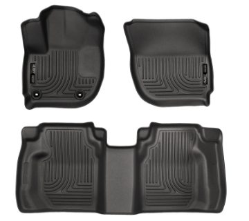 Picture of Husky Liners 15 Honda Fit Weatherbeater Black Front and Second Seat Floor Liners