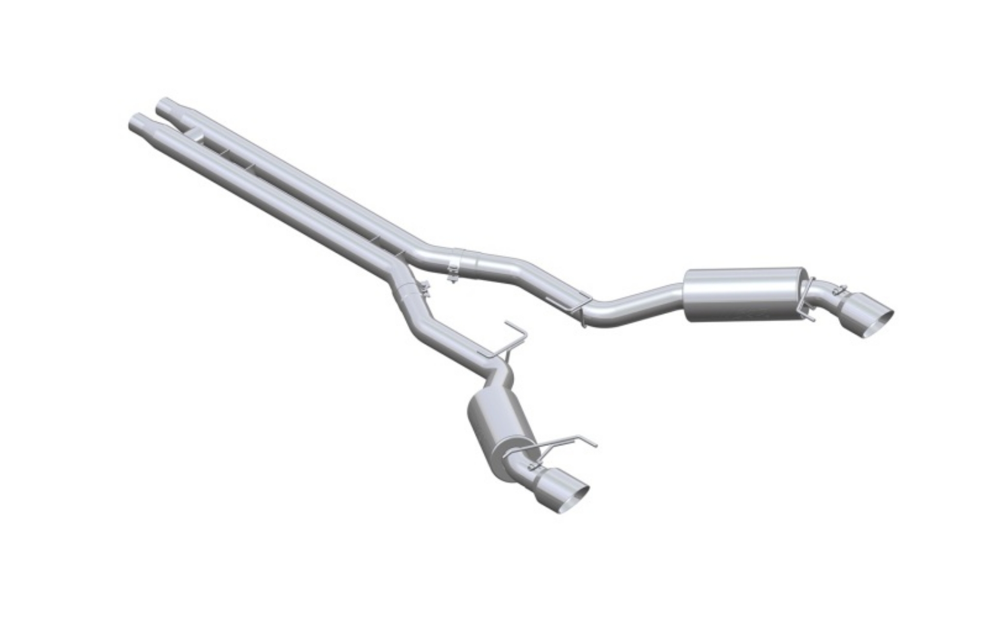 Picture of MBRP 15-17 Ford Mustang GT 5-0 3in Cat Back Dual Split Rear Race Version 4-5in Tips - T409