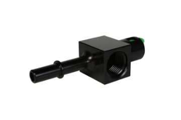 Picture of Aeromotive 3-8in Quick Connect with AN-08 port and 1-8in gauge port