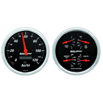 Picture of Autometer Designer 5in In-Dash Kit Box- Speedo & Elec Oil Press, H2O Temp, Volt, Fuel