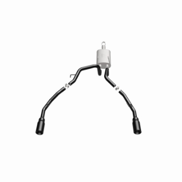 Picture of Magnaflow 09-15 Dodge Ram 1500 V8 Dual Spilt Rear Exit Black Stainless C-B Perf Exhaust
