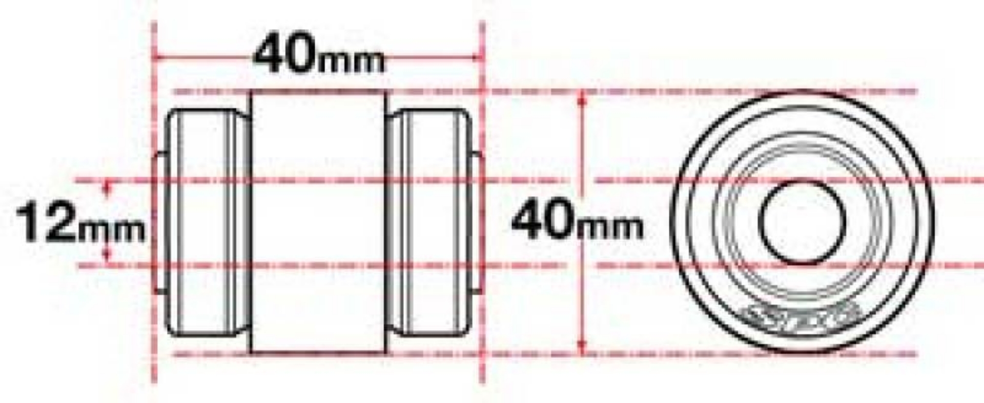 Picture of SPC Performance Flex Joint xAxis BUILDER SERIES 10mm X 40mm X 1-750